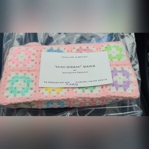 Vintage Hand Crocheted "Mini Grani" Grannycore Clutch